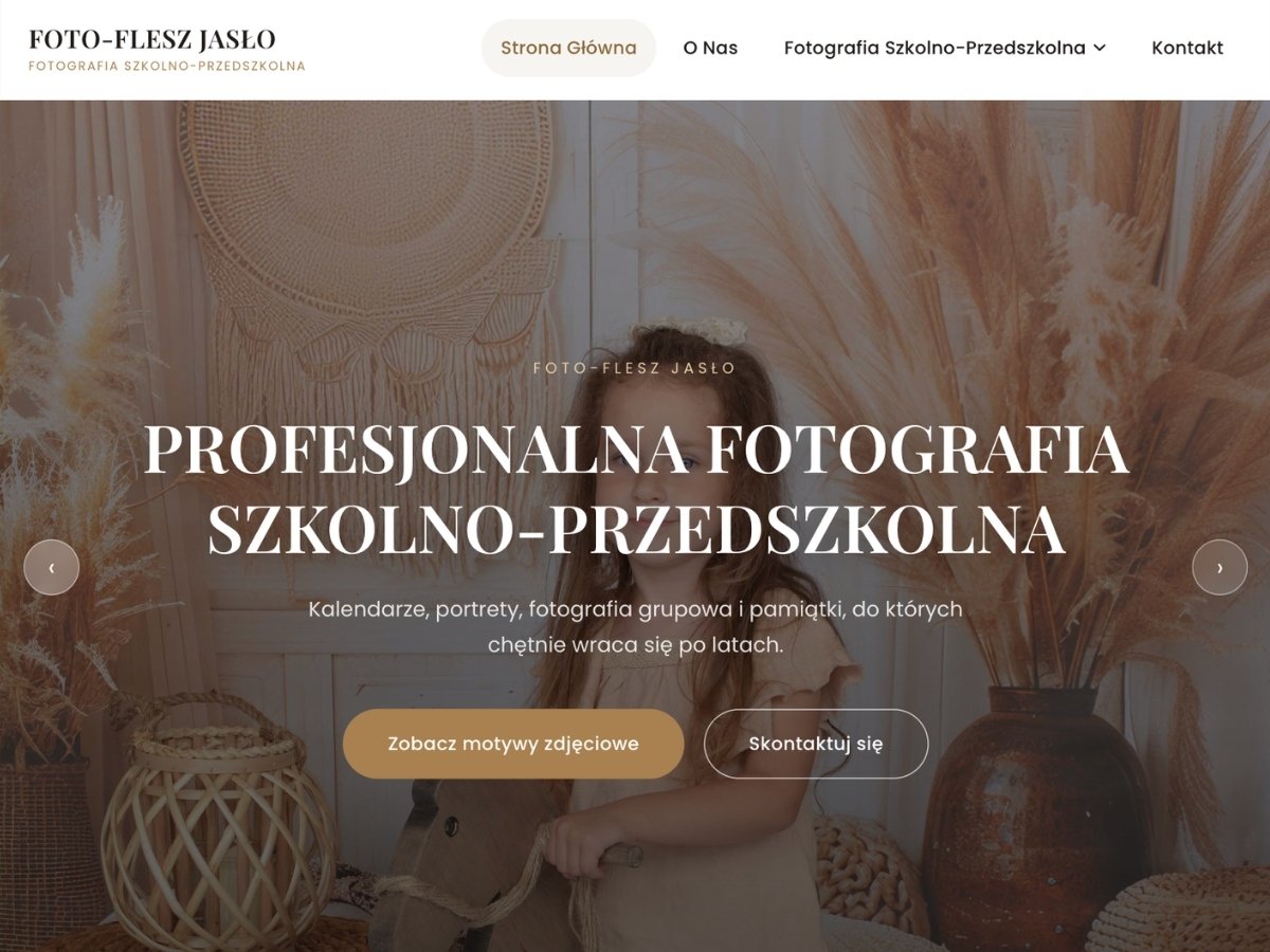 Strona internetowa dla klienta „FotoFlesz Jasło