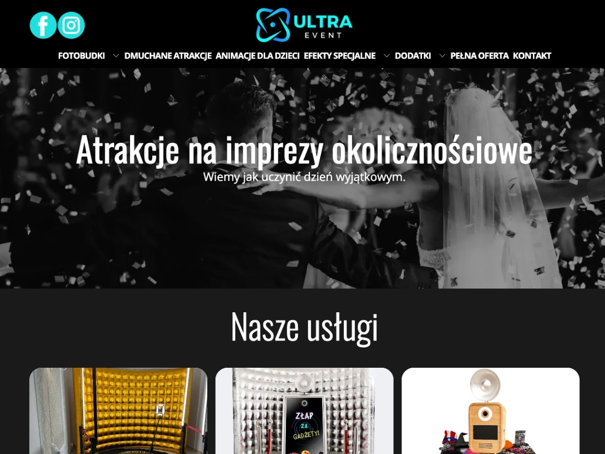 Strona internetowa dla klienta „UltraEvent